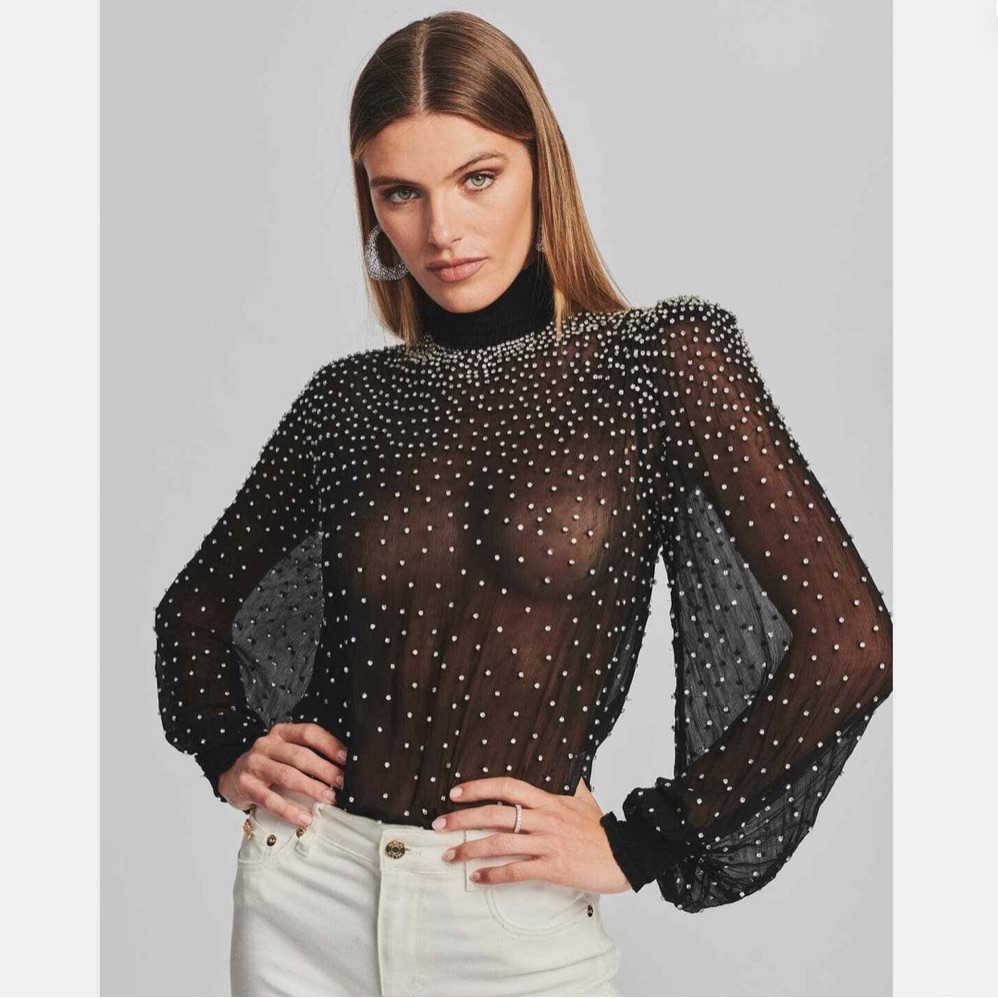 Retrofete Ava Chiffon Top Similar Worn By Paris Hilton Same Brand